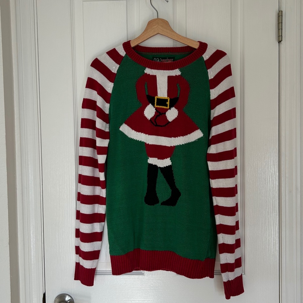 Ugly Xmas Sweater, Mrs Claus, Size M